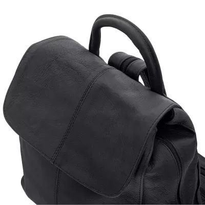 Elegancki Czarny Plecak Damski z Miękkiej Skóry Naturalnej Telimene 15 - 9 Elegancki Czarny Plecak Damski z Miękkiej Skóry Naturalnej Telimene 15 - 9