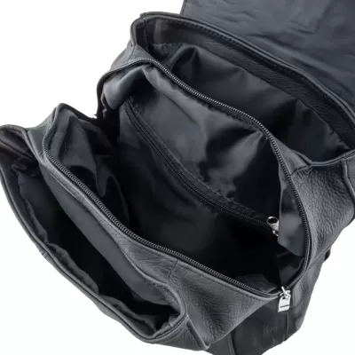 Elegancki Czarny Plecak Damski z Miękkiej Skóry Naturalnej Telimene 15 - 6 Elegancki Czarny Plecak Damski z Miękkiej Skóry Naturalnej Telimene 15 - 6