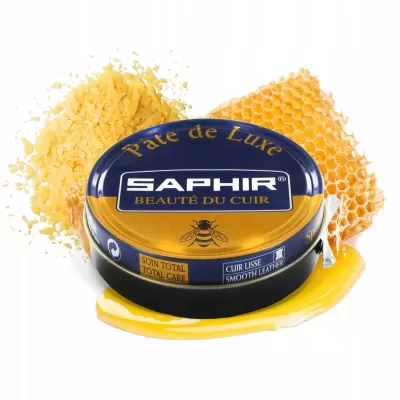 Bezbarwna SAPHIR BDC Pate de Luxe Pasta do butów z Woskiem Pszczelim 50ml - 1