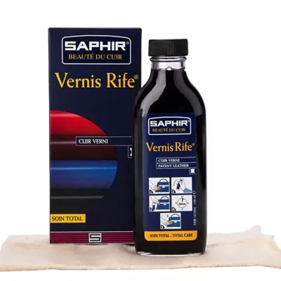 Środek do skóry lakierowanej + szmatka SAPHIR BDC Vernis Rife 100ml - 1 Środek do skóry lakierowanej + szmatka SAPHIR BDC Vernis Rife 100ml - 1