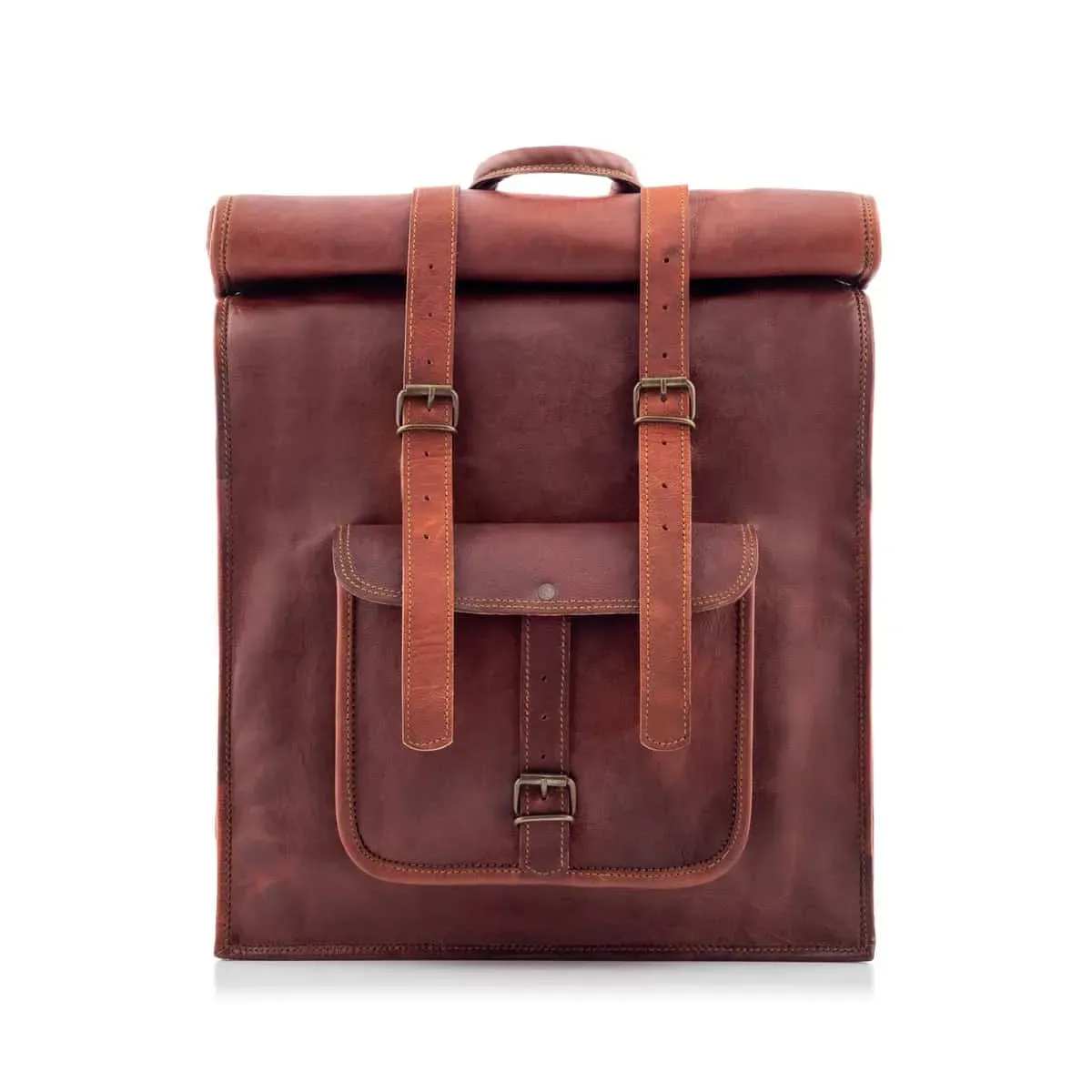 plecak meski skorzany brazowy outlander bt07