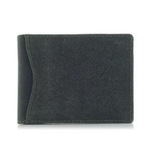 Mały portfel męski skórzany na karty kredytowe zielony ZC03
