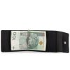 Portfel Skórzany Slim Wallet z Klipsem Banknotówka Jucht Czarny BW58